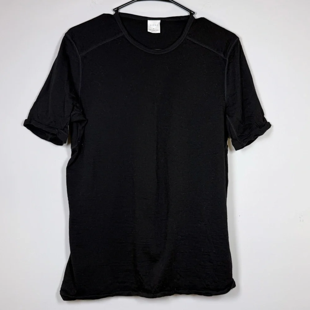 Sioro Black Merino Wool Top - Picture 2 of 7